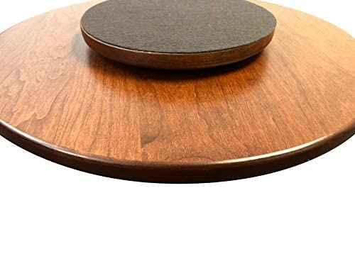 Wooden Lazy Susan Turntable Solid Wood Organizer 360 Rotating Swivel