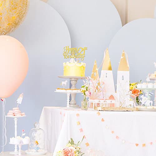 1 PCS Happy 21st Birthday Cake Topper