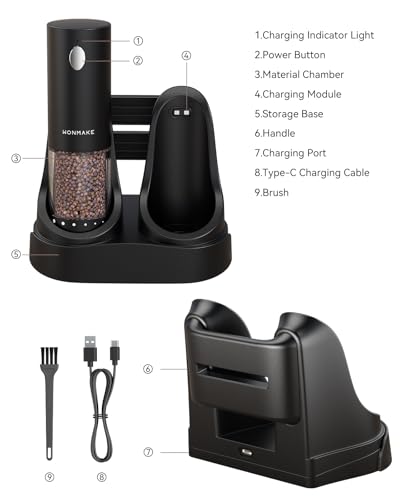 Electric Salt and Pepper Grinder Set (2 Count)