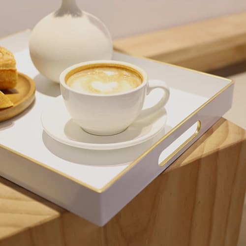 White Plastic Serving Tray for Ottoman