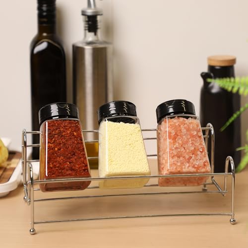 9.3 oz 30 Pack Plastic Spice Jars with Shaker Lids Clear Seasoning Containers Spice Bottles for Kitchen Storing Herbs Seasoning Powders (30 Count)