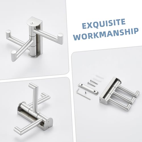 Swivel Towel Hook Brushed Nickel