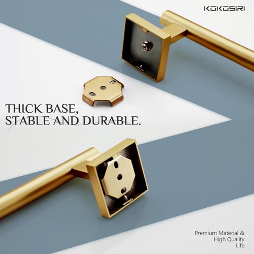 Hand Towel Bar Bathroom Towel Holder for Bath Kitchen Cabinet Towel Ring 12 Inch Brushed Gold Stainless Steel B4005BG
