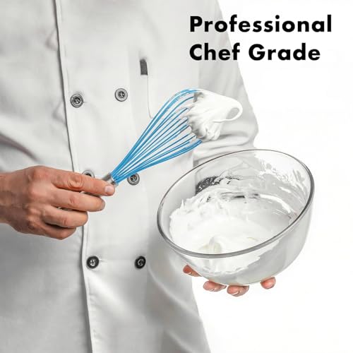 10 Inch Blue Silicone Whisk
