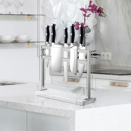Magnetic Knife Block with Acrylic Shield