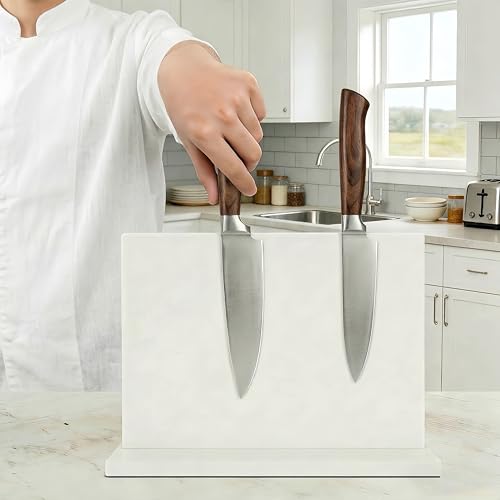 White Magnetic Knife Holder