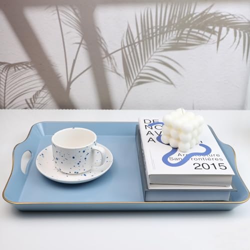 Light Blue Decorative Tray