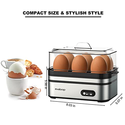 Rapid Egg Cooker Electric 6 Eggs Capacity (6 Count)