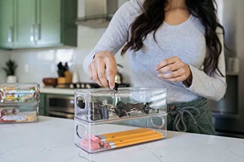 Plastic Pantry Organization and Food Storage Bin (4 Count)