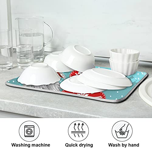 Super Absorbent Dish Drying Mat