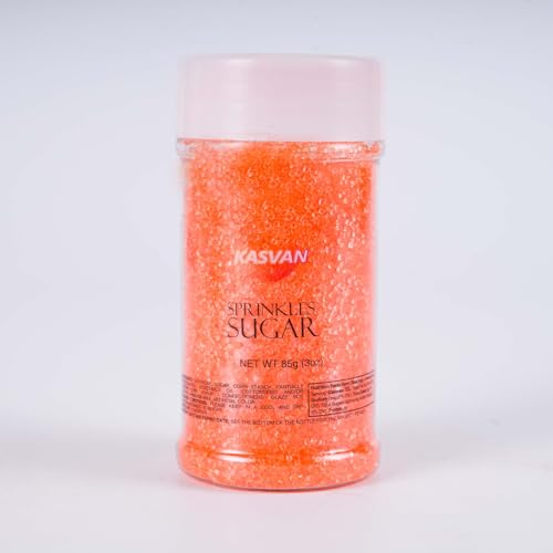 Orange Sanding Sugar Sprinkles (3.2 Ounce)