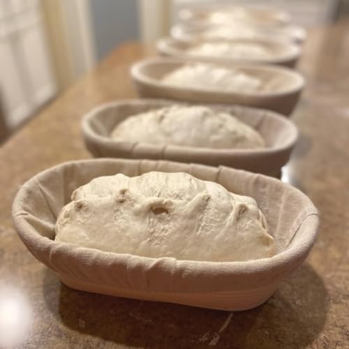 Banneton Bread Proofing Basket 2 Pack 10 In Oval Sourdough Proofing Basket (2 Count)