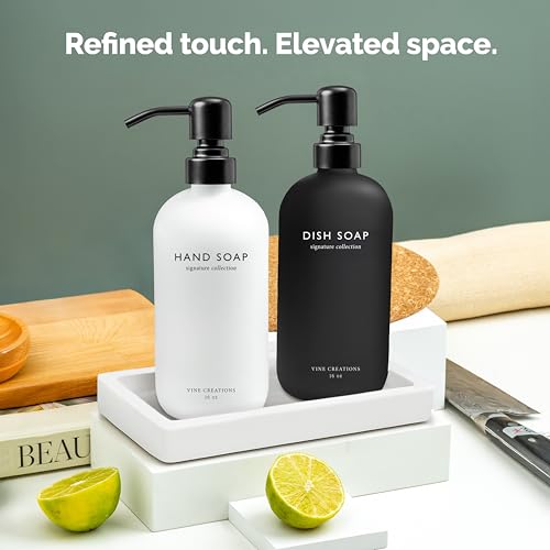 Glass Soap Dispenser Set (2 Count)