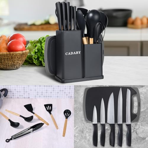 19 PCS Black Kitchen Cooking Utensils Set Kitchen Tools Set (19 Count)