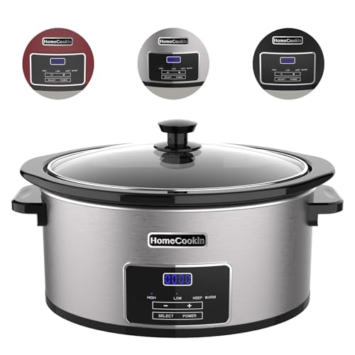 6 Quart Digital Programmable Slow Cooker with Timer
