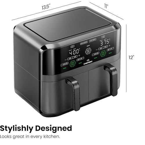 6 Quart Dual Basket Air Fryer (2 Count)