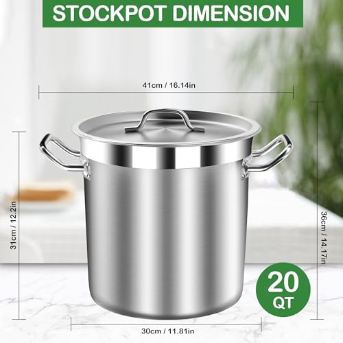 Stock Pot 20 Quart with Lid