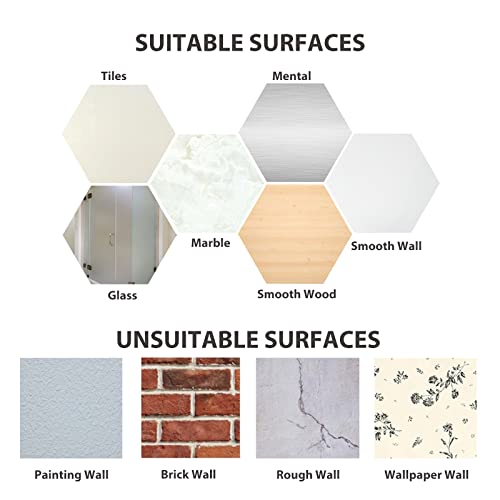 Adhesive Hooks for Shower Wall (4 Count)