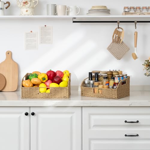 Pantry Baskets for Organizing (2 Count)