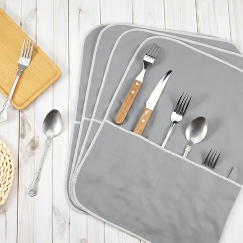 6 Pcs Anti Tarnish Silverware Storage Bags Felt (6 Count)