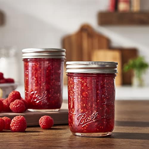 Wide Mouth Glass Mason Jars with Lids and Bands