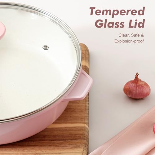 Nonstick Skillet with Lid 12