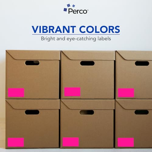 Neon Pink Labels 3x5 Inch 500 Stickers