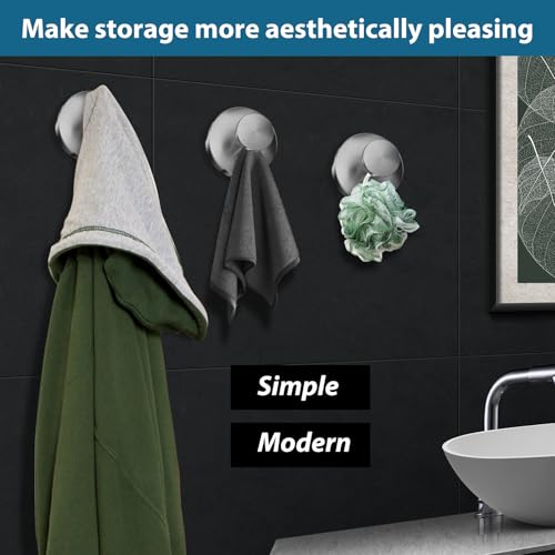 Suction Cup Hooks for Shower (2 Count)