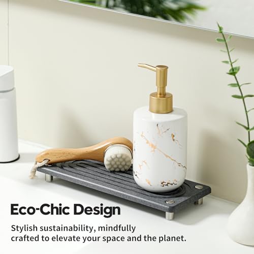 Water Absorbing Stone Sink Caddy Kitchen Sink Organizer Tray