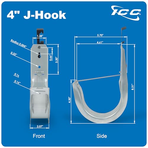 Batwing J Hook 4” with Retainer Clip (25 Count)