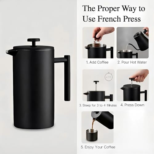 34oz Black Coffee Maker