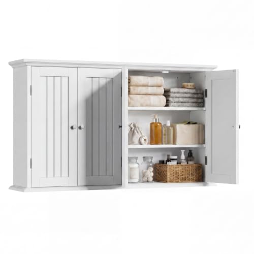 Laundry Cabinet with 4 Doors and Adjustable Shelves