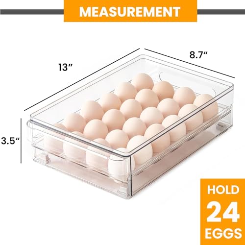 24 Capacity Egg Holder for Refrigerator (2 Count)