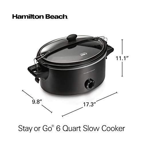 Stay or Go Portable Slow Cooker with Lid Lock