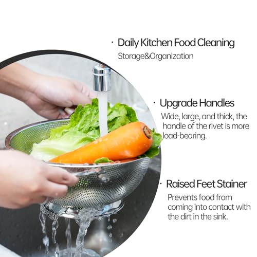 Premium Stainless Steel Colander for Kitchen