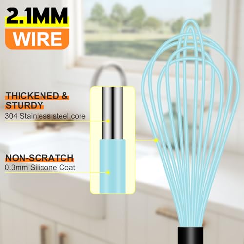 4 Pieces Silicone Whisks Set