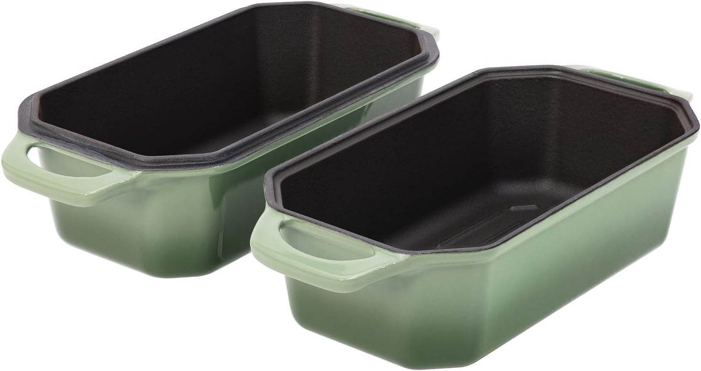 Bread Pan Cast Iron Loaf Pan with Lid 9x5 Inch Bread Loaf Pan for Baking Bread Enameled Cast Iron Sourdough Bread Pan - Culinary Roots