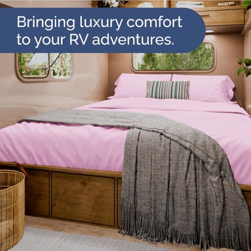 Short Queen Size 4 Piece Bed Sheet Set