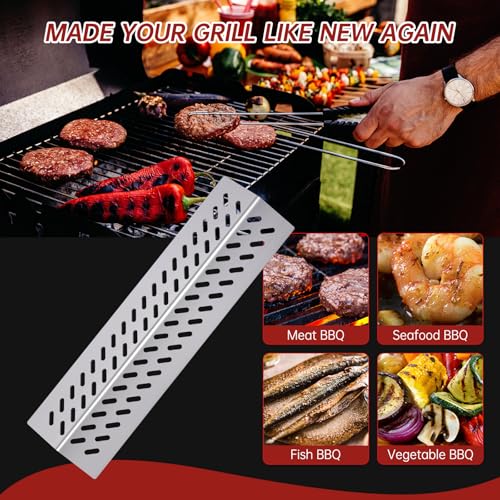 9MM 16517 Grill Grates 16GA Grill Heat Plates for 16631 16520 Bull Grill Replacement Parts