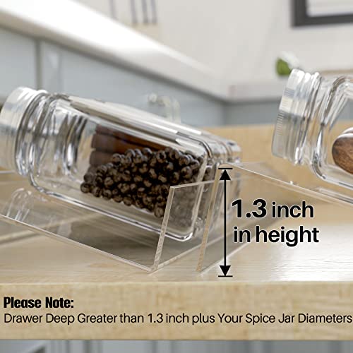 4 Pack Spice Drawer Organizer (4 Count)