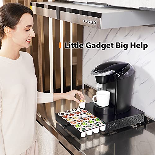 K Cup Organization Storage Drawer Maker K Cup Holder Coffee Pod Organizer Stand Tray Counter Rack Countertop Maker Stand Capsules Compatible with Keurig Accessories Holds 36 Pods