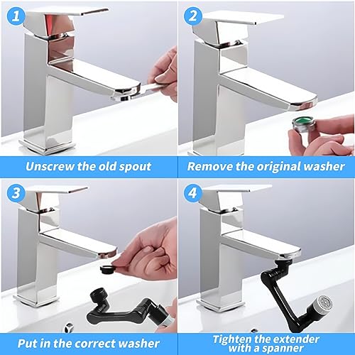 1440° Swivel Faucet Extender (2 Count)