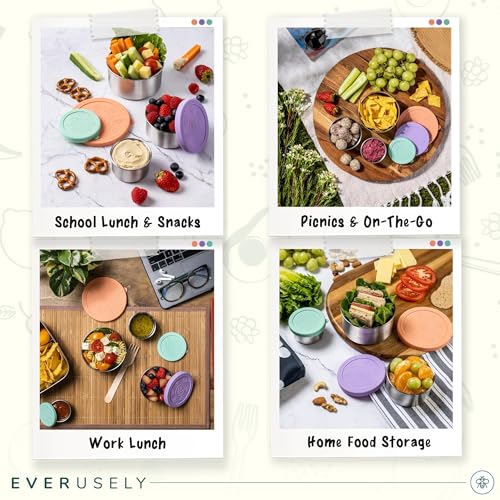 Stainless Steel Snack Containers (3 Count)