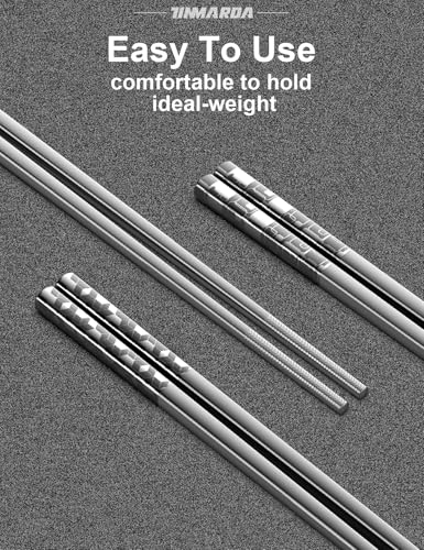 Metal Chopsticks Reusable 18 (5 Count)
