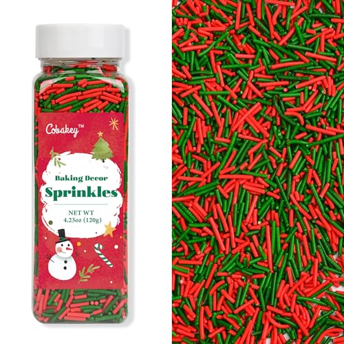 Christmas Sprinkles for Cake Decorating (4.23 Ounce)