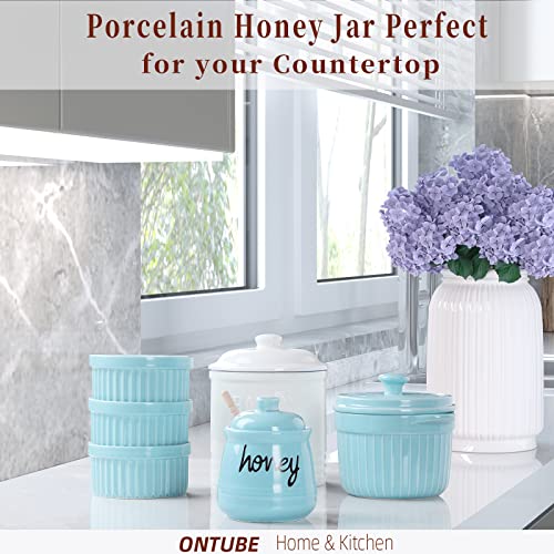 Honey Jar with Dipper and Lid (12 Ounce)