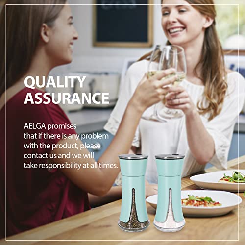 Teal Salt and Pepper Shakers by Aelga