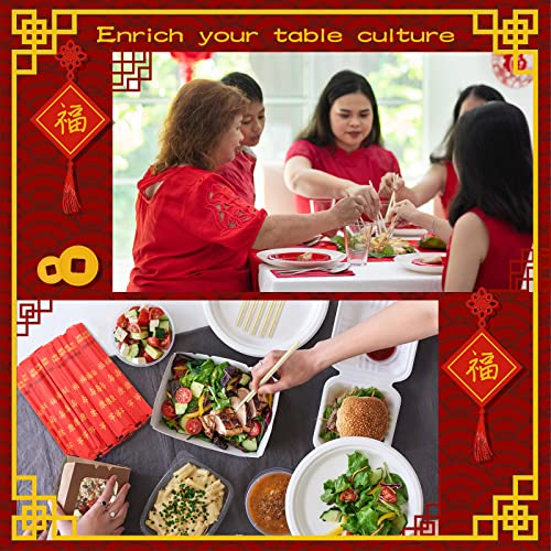 1000 Pairs Disposable Bamboo Chopsticks Sleeved Separated (1000 Count)