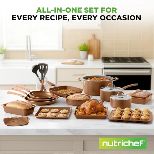 20 Piece Professional Home Kitchen Cookware and Bakeware