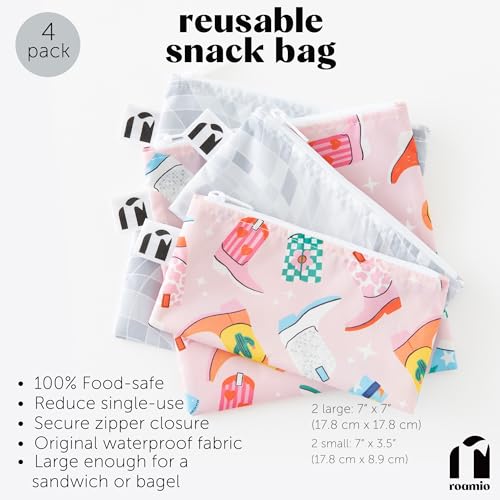 Roamio Reusable Sandwich and Snack Bags
